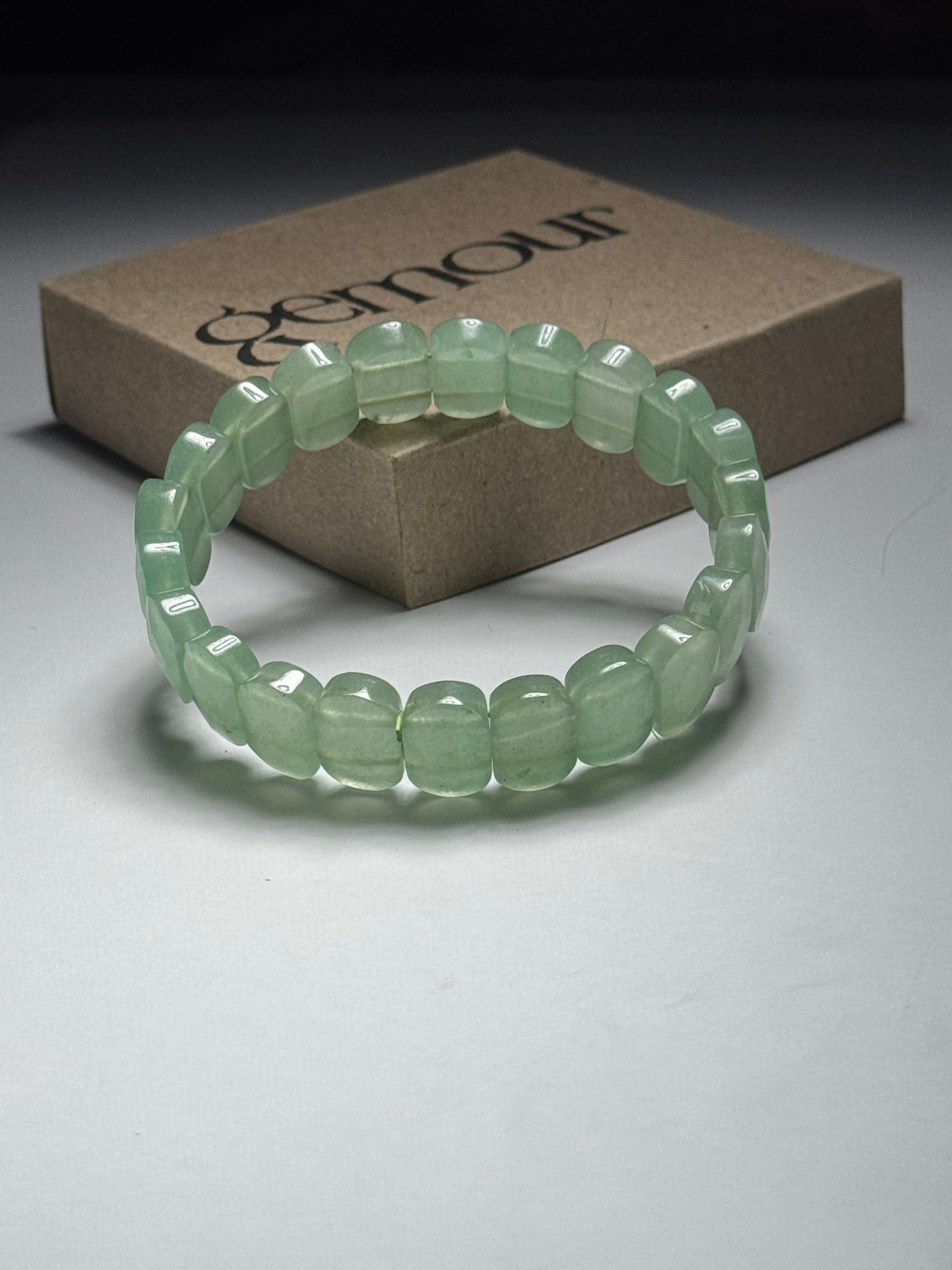Gemour Green Fortune – Doğal Aventurin Taşı Bileklik